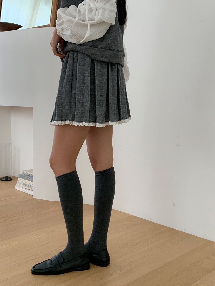 MILLIMETER韓國直郵東大門實拍女裝新品人氣職業24秋冬短裙MILLIMETER短裙