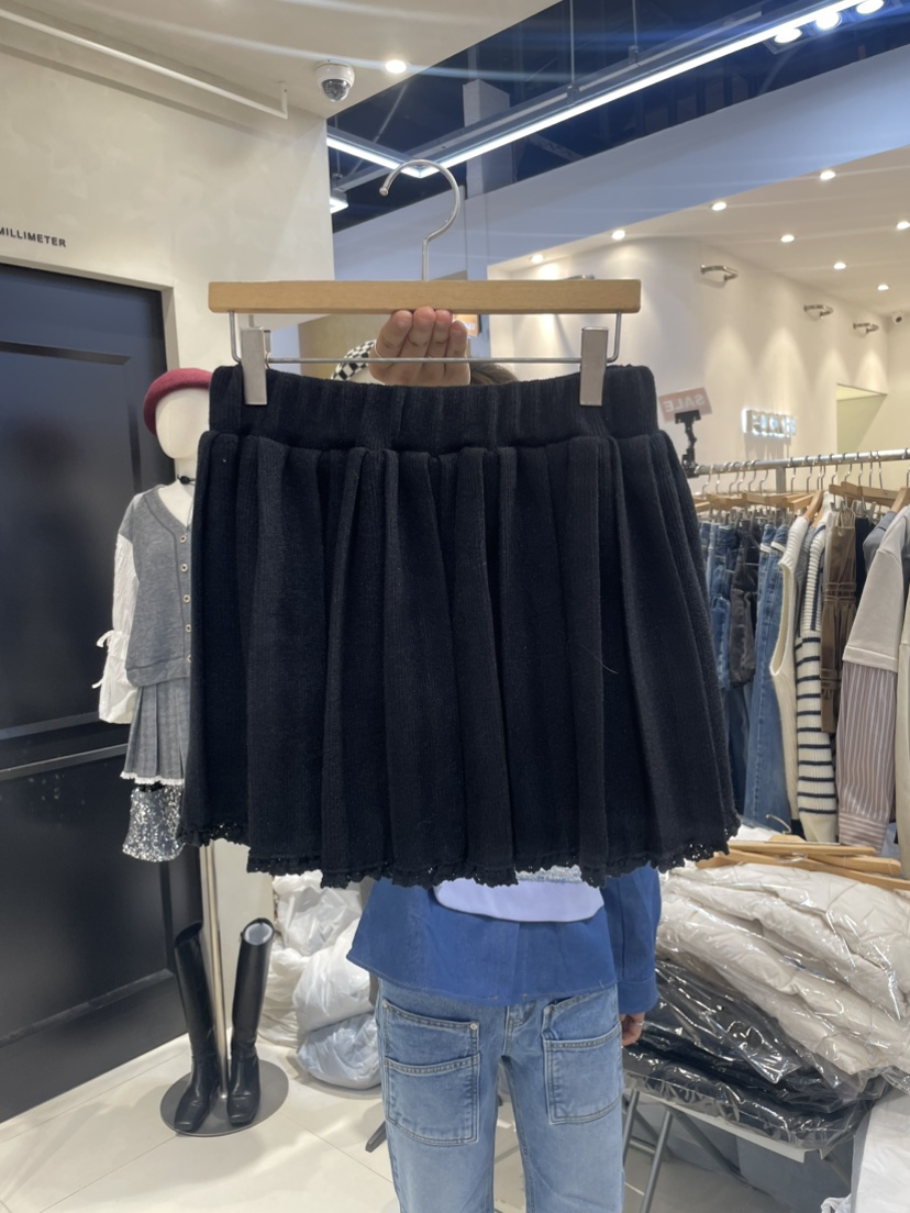 MILLIMETER韓國直郵東大門實拍女裝新品人氣職業24秋冬短裙MILLIMETER短裙圖色2