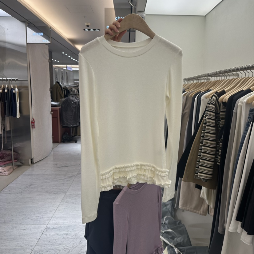 CHAV韓國直郵女裝新款人氣推薦職業24秋冬熱賣休閑長袖T恤春款CHAV長袖T恤圖色1