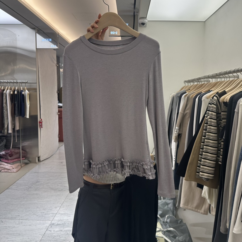 CHAV韓國直郵女裝新款人氣推薦職業24秋冬熱賣休閑長袖T恤春款CHAV長袖T恤圖色3