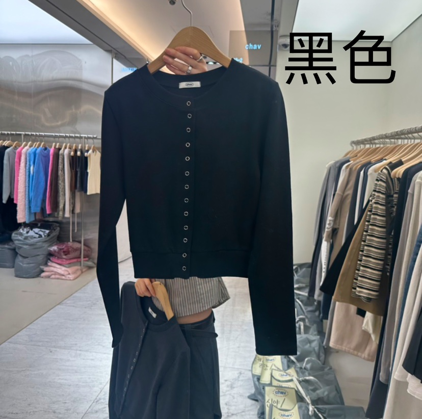 CHAV韓國直郵女裝新品人氣真品熱賣休閑推薦針織衫春款開衫CHAV針織衫圖色3