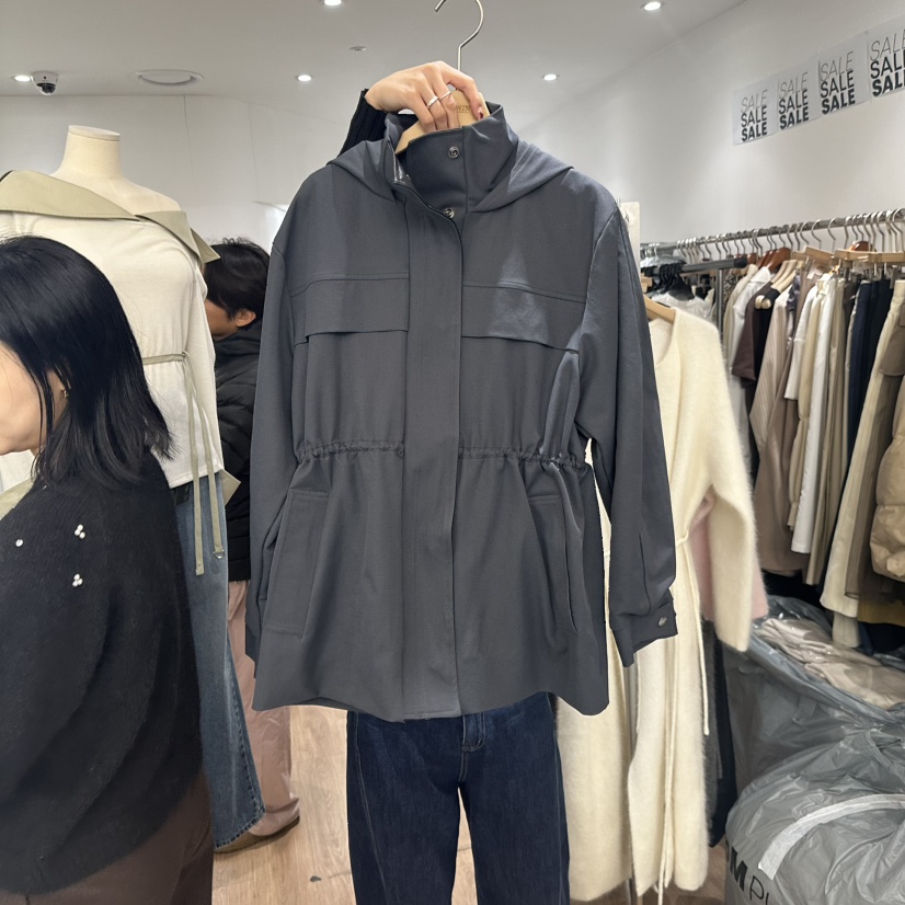 LEWIN韓國直郵東大門實拍女裝新款時尚職業真品夾克春款連帽LEWIN夾克圖色2