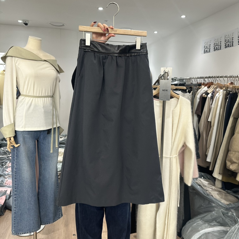 LEWIN韓國直郵東大門實拍女裝新品熱賣職業推薦24秋冬長裙春款LEWIN長裙圖色2