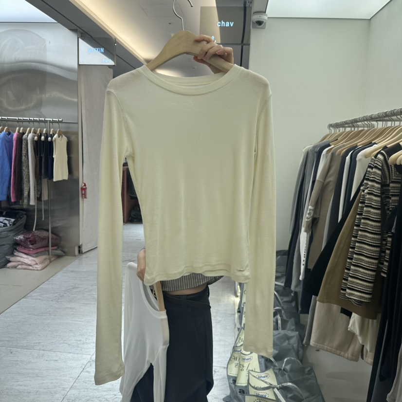 CHAV直郵韓國代購女裝新品人氣時尚休閑真品熱賣長袖T恤春款CHAV長袖T恤圖色2