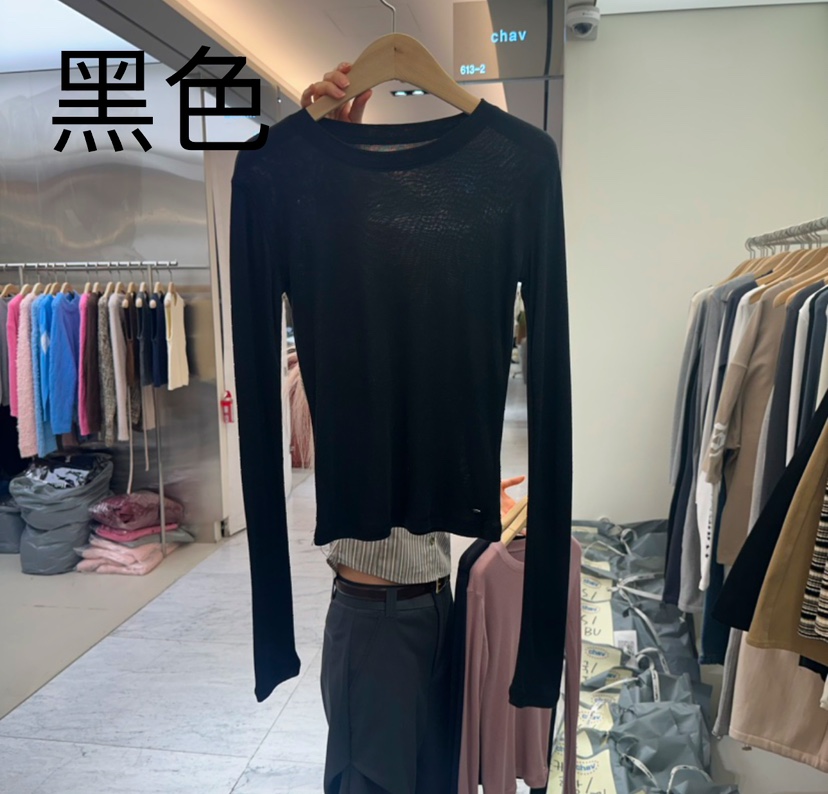 CHAV直郵韓國代購女裝新品人氣時尚休閑真品熱賣長袖T恤春款CHAV長袖T恤圖色7