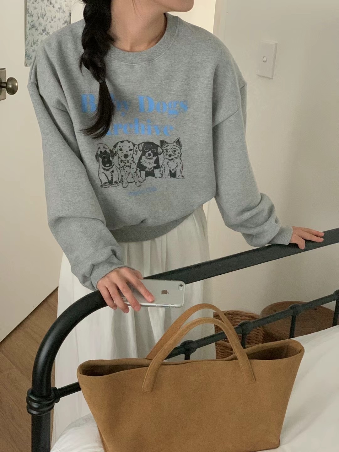 OBE東大門實拍女士新品職業24秋冬推薦真品時尚休閑衛衣加絨OBE衛衣圖色2