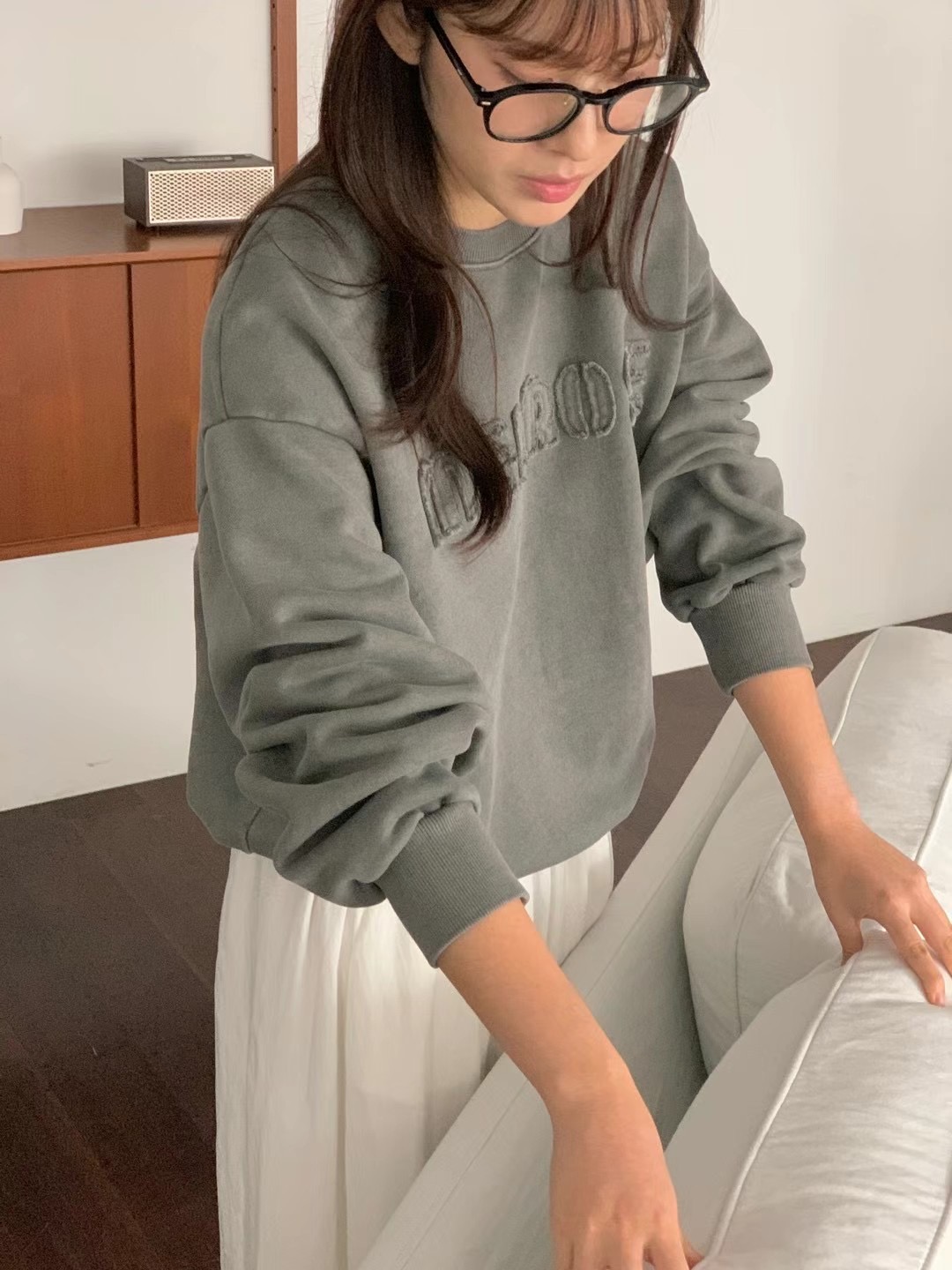OBE韓國直郵女士新款時尚推薦真品職業24秋冬人氣熱賣衛衣加絨OBE衛衣