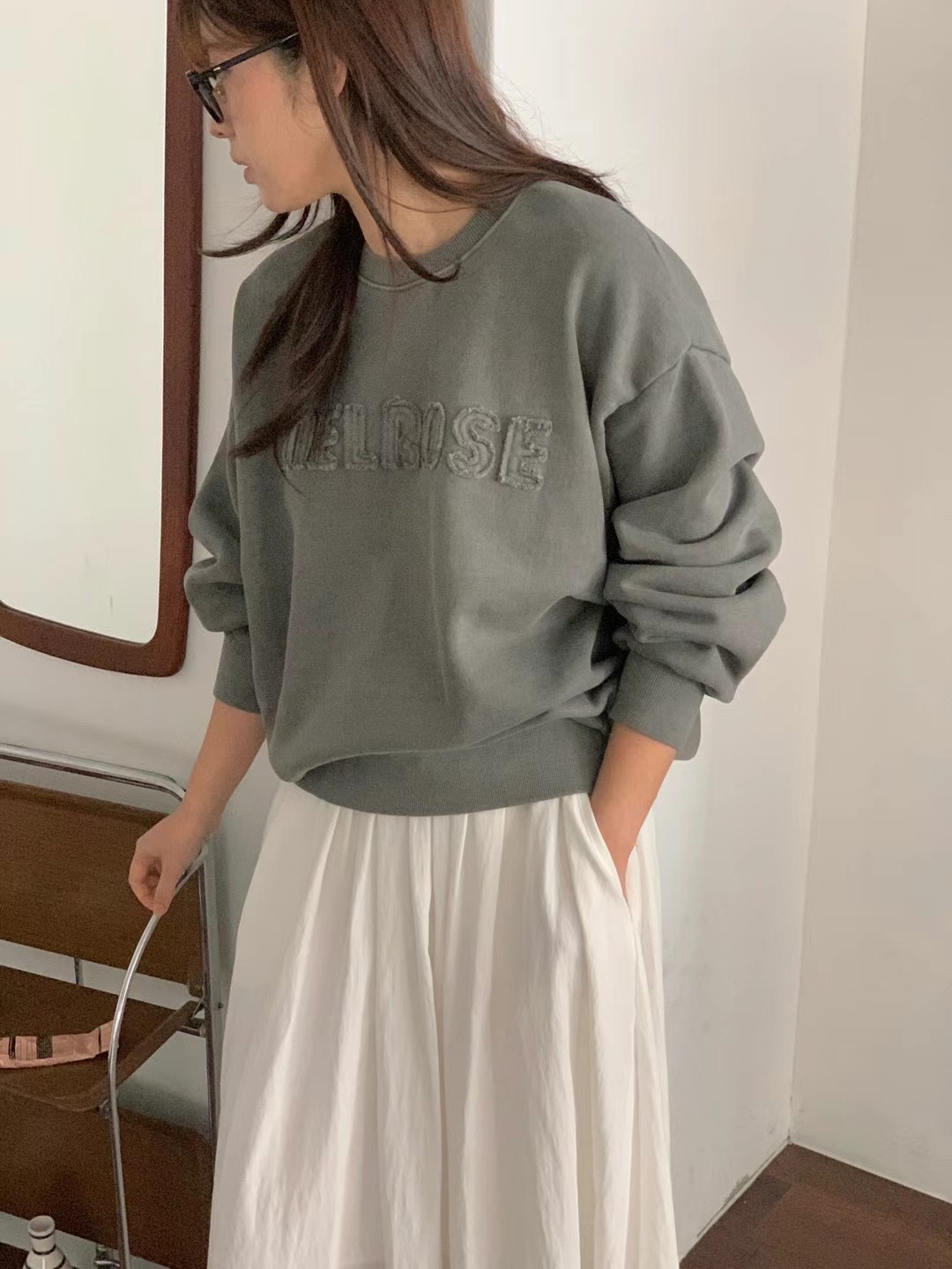 OBE韓國直郵女士新款時尚推薦真品職業24秋冬人氣熱賣衛衣加絨OBE衛衣