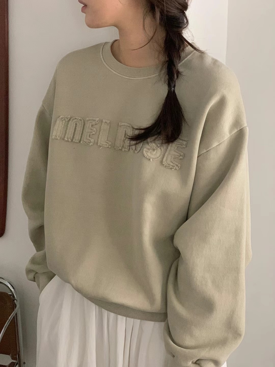 OBE韓國直郵女士新款時尚推薦真品職業24秋冬人氣熱賣衛衣加絨OBE衛衣圖色3