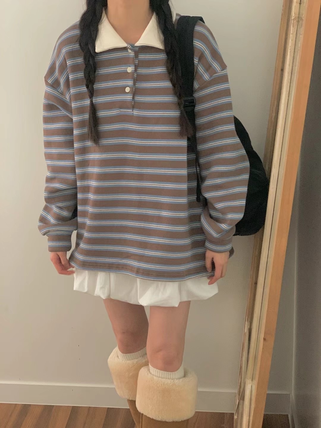 OBE東大門實拍女士新款24秋冬熱賣人氣休閑推薦職業衛衣加絨OBE衛衣