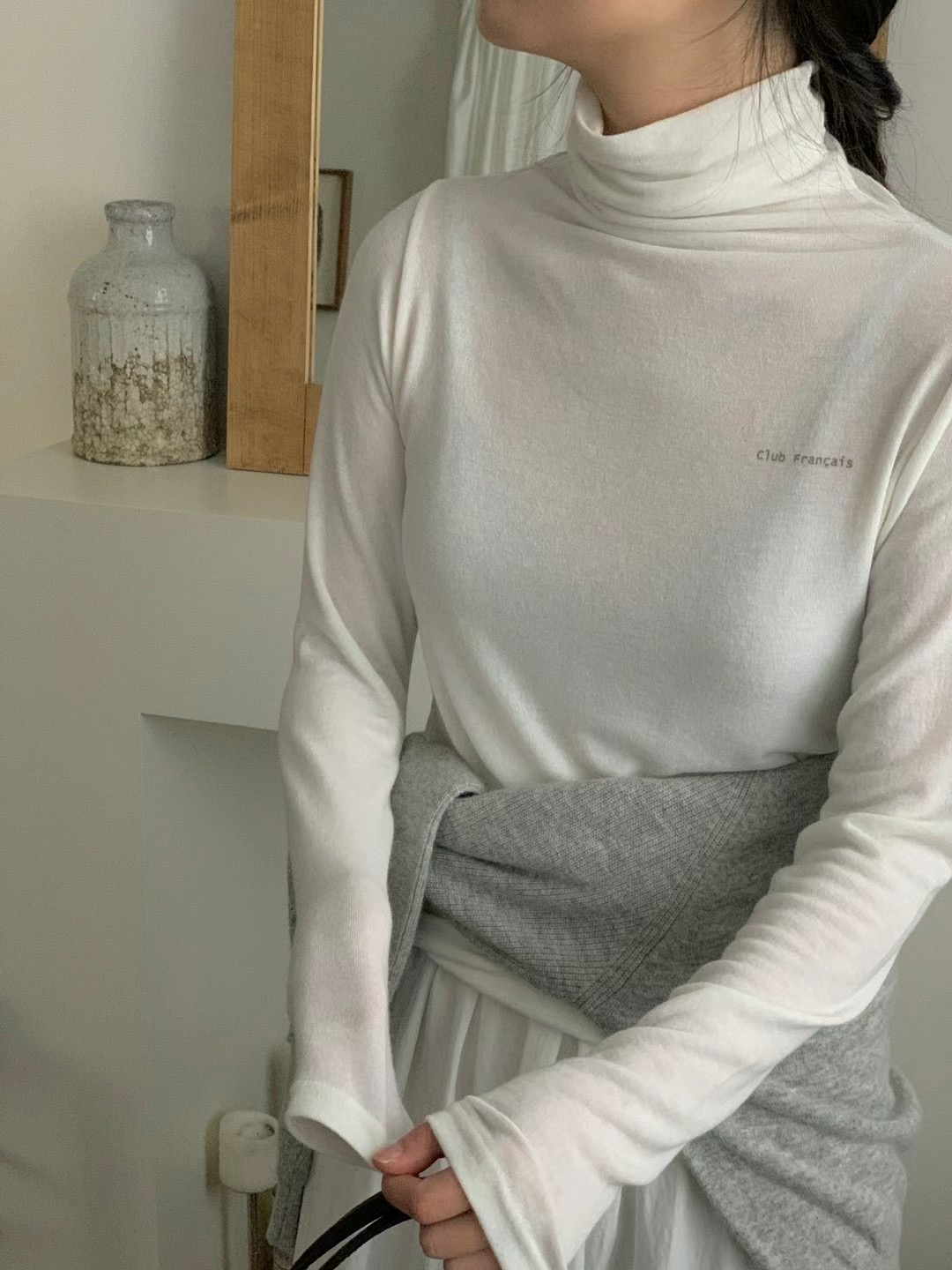 OBE韓國直郵女裝新品24秋冬人氣真品時尚職業推薦熱賣長袖T恤OBE長袖T恤