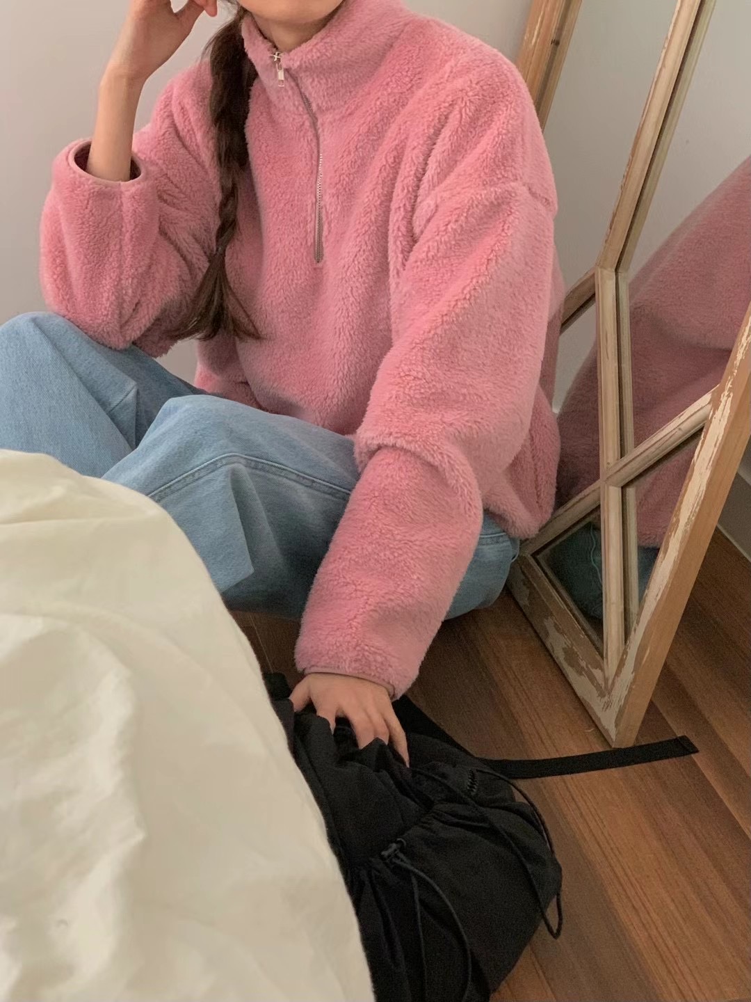 OBE東大門實拍女士新品熱賣24秋冬人氣休閑時尚推薦職業衛衣OBE衛衣