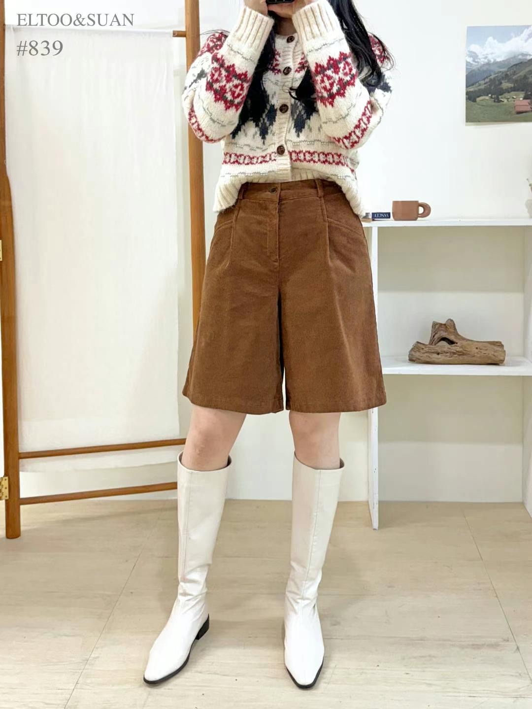 SUAN東大門實拍女裝新款推薦職業時尚24秋冬人氣真品熱賣短褲SUAN短褲
