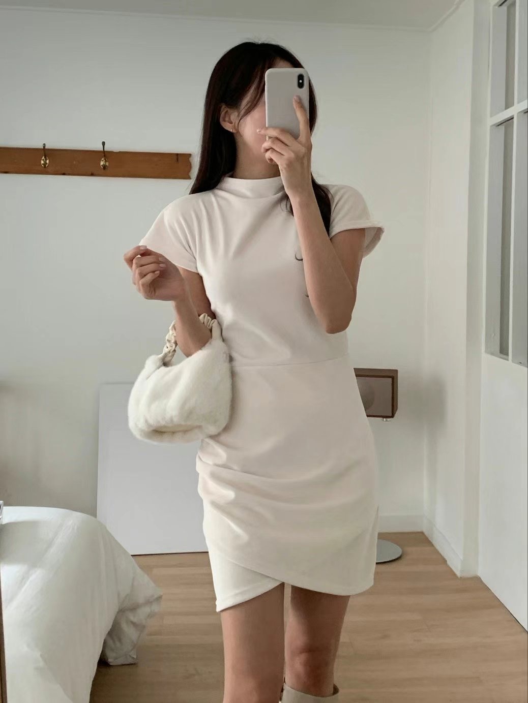 EEYOU東大門實拍女裝新款熱賣推薦真品24秋冬時尚職業連衣裙EEYOU連衣裙圖色2
