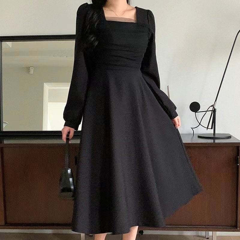 EEYOU韓國代購女裝新款休閑推薦職業人氣熱賣時尚24秋冬連衣裙EEYOU連衣裙圖色2