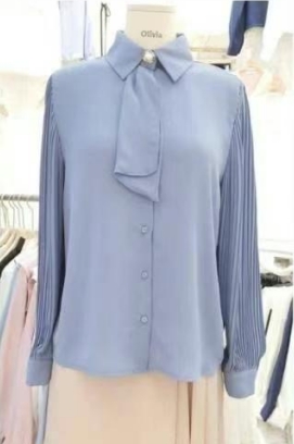 OLIVIA東大門代購女裝新品推薦人氣真品休閑職業襯衫蕾絲衫OLIVIA襯衫/蕾絲衫