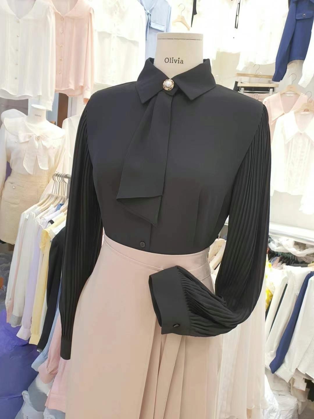 OLIVIA東大門代購女裝新品推薦人氣真品休閑職業襯衫蕾絲衫OLIVIA襯衫/蕾絲衫圖色2