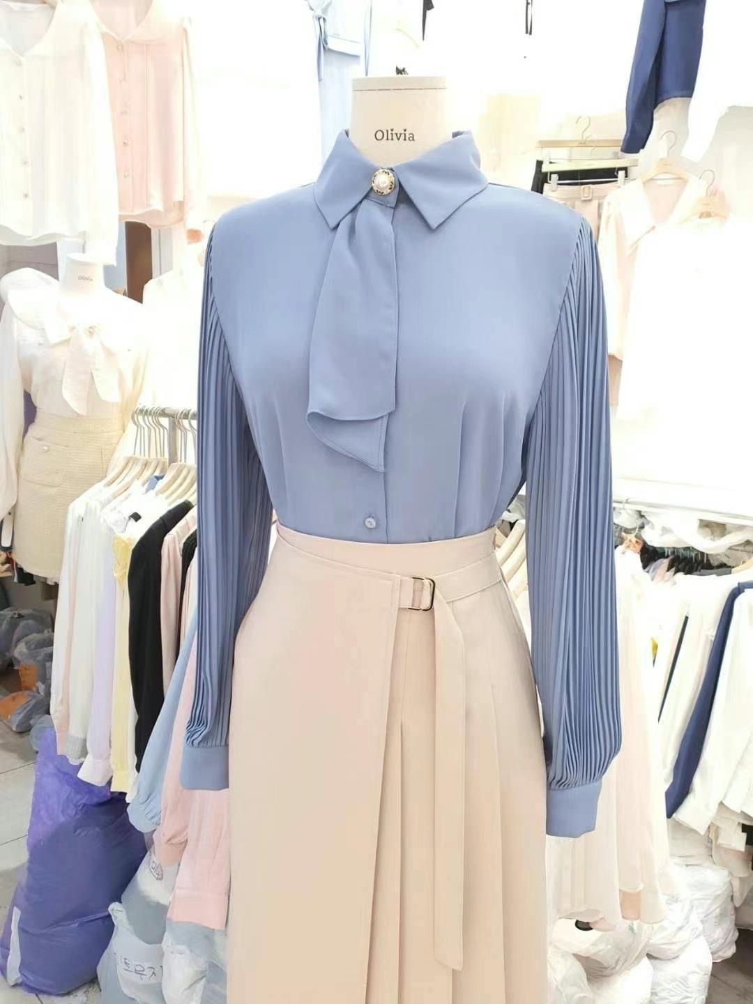 OLIVIA東大門代購女裝新品推薦人氣真品休閑職業襯衫蕾絲衫OLIVIA襯衫/蕾絲衫圖色3