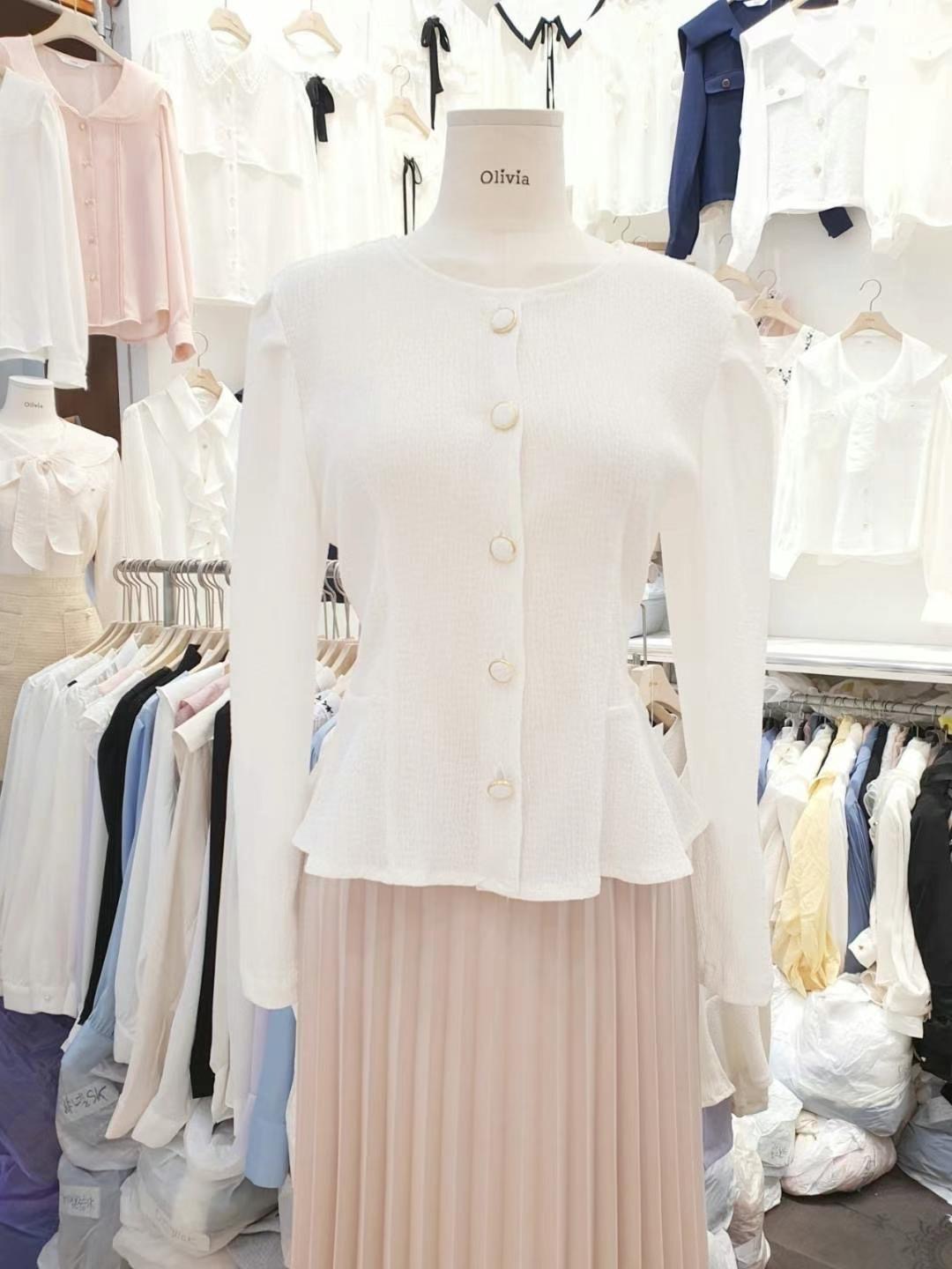OLIVIA東大門直郵女士新品人氣熱賣24秋冬時尚職業襯衫蕾絲衫OLIVIA襯衫/蕾絲衫