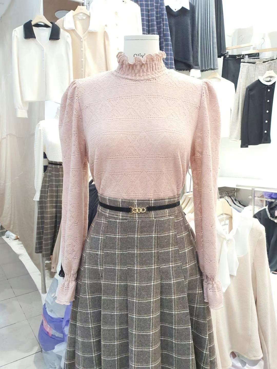 OLIVIA東大門實拍女裝新品真品人氣休閑推薦職業襯衫蕾絲衫OLIVIA襯衫/蕾絲衫