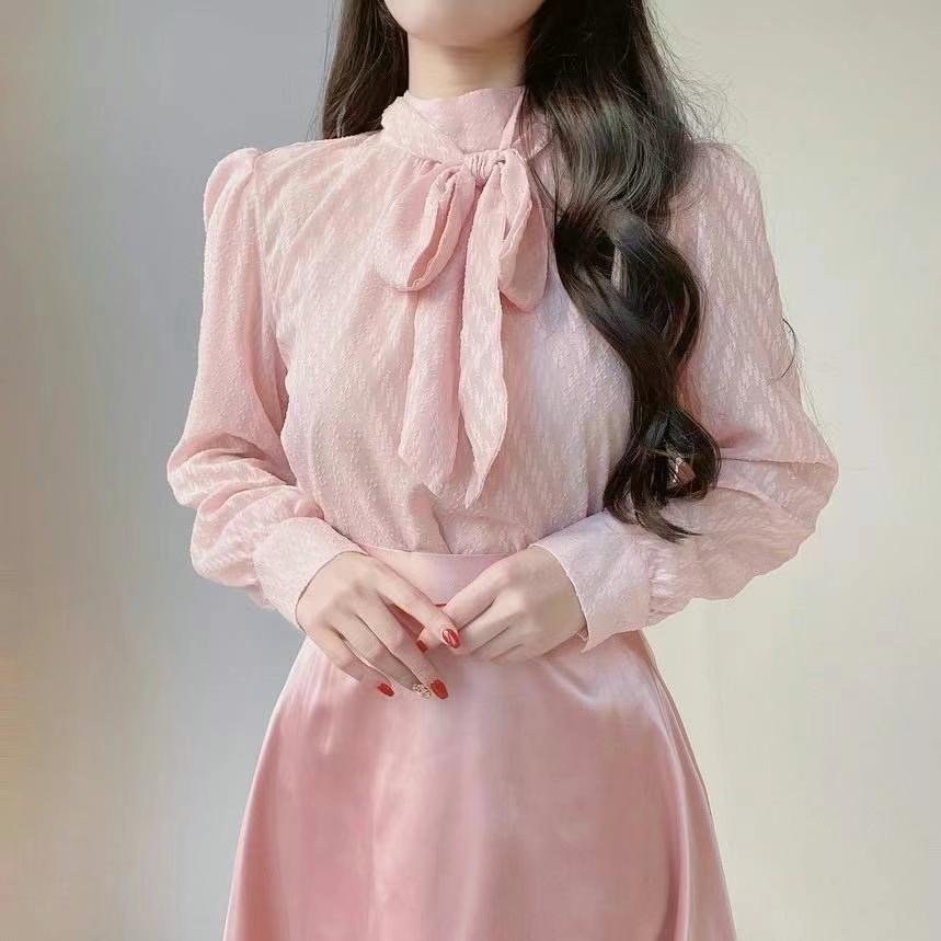 OLIVIA東大門代購女士新品人氣24秋冬職業推薦真品襯衫蕾絲衫OLIVIA襯衫/蕾絲衫