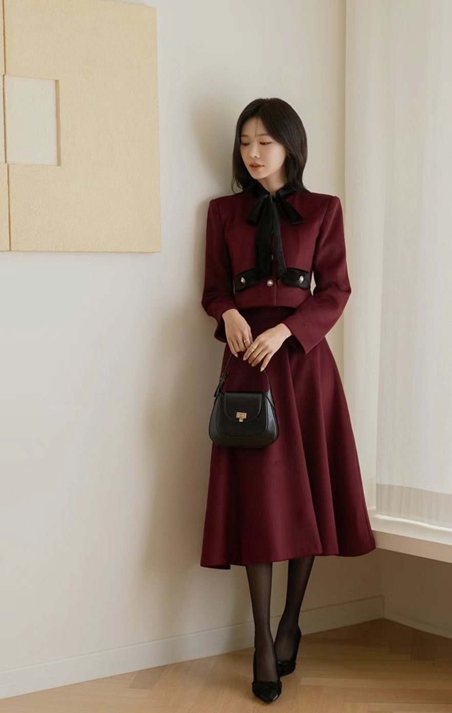 EEYOU韓國代購女裝新款人氣熱賣休閑推薦真品24秋冬半身裙中短裙EEYOU半身裙/中短裙