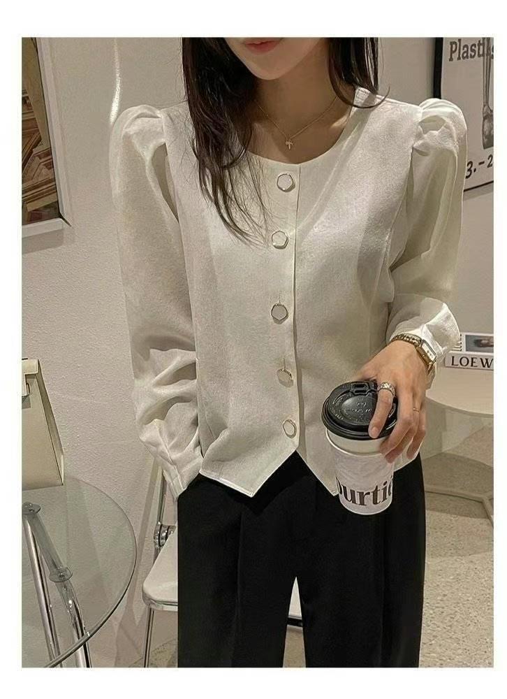 OLIVIA韓國直郵女裝新品熱賣時尚真品休閑職業推薦襯衫蕾絲衫OLIVIA襯衫/蕾絲衫圖色3
