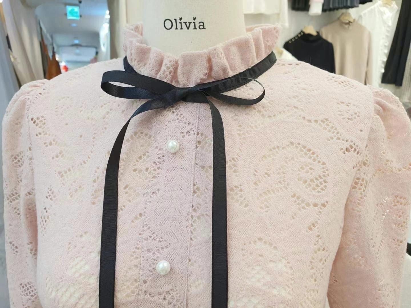 OLIVIA東大門實拍女裝新款職業熱賣推薦人氣真品襯衫蕾絲衫OLIVIA襯衫/蕾絲衫