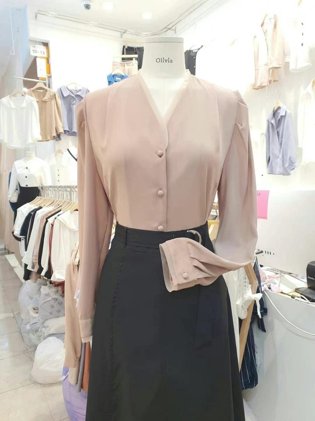 OLIVIA東大門代購女士新品真品人氣職業休閑推薦襯衫蕾絲衫OLIVIA襯衫/蕾絲衫