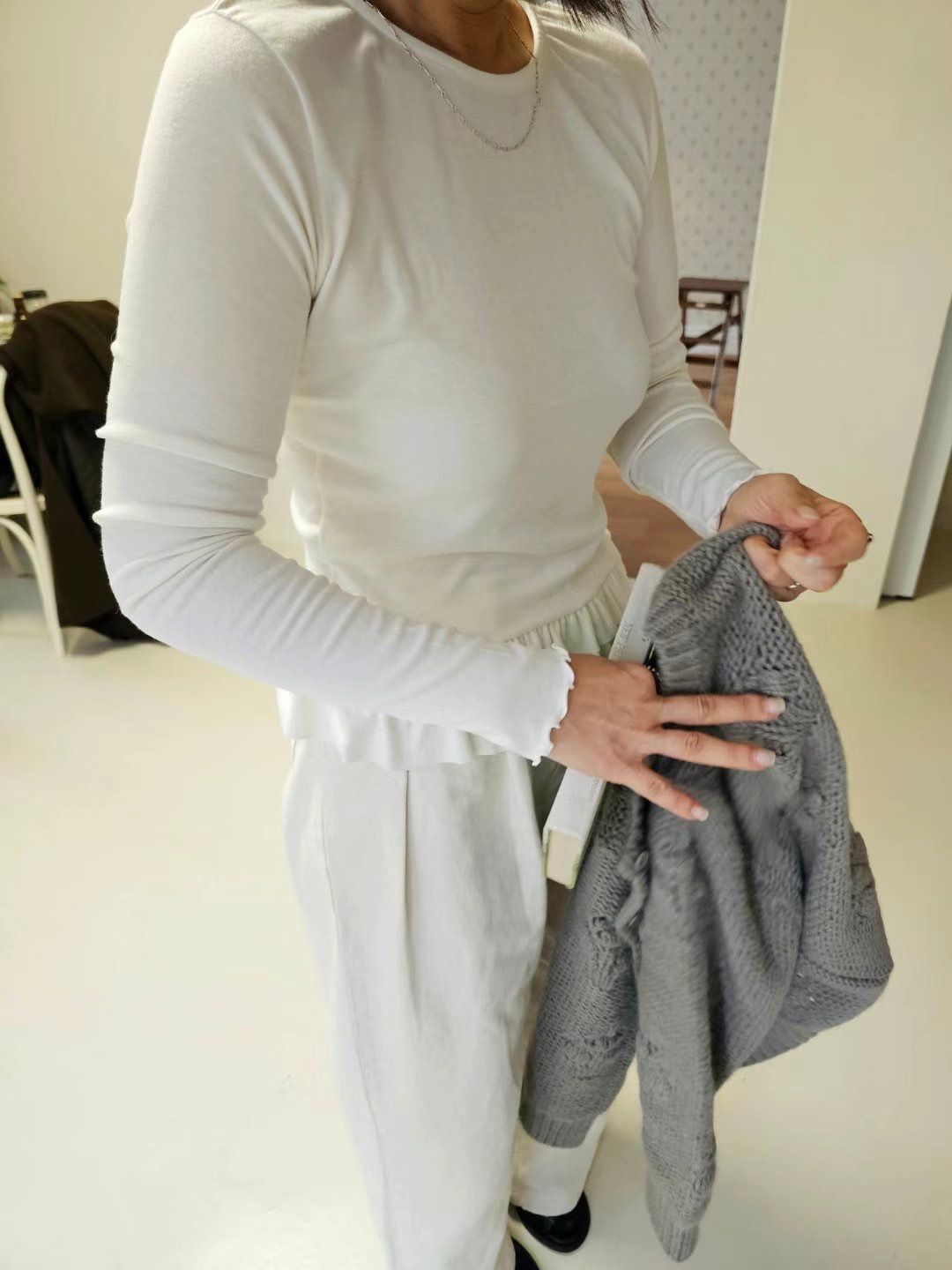 EUN-OT韓國直郵東大門代購女裝新款休閑真品職業24秋冬長袖T恤EUN-OT長袖T恤圖色3