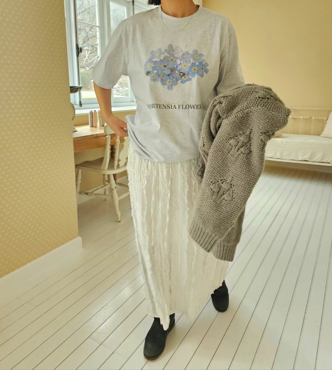 EUN-OT韓國直郵東大門實拍女裝新品職業人氣真品休閑24秋冬T恤EUN-OTT恤