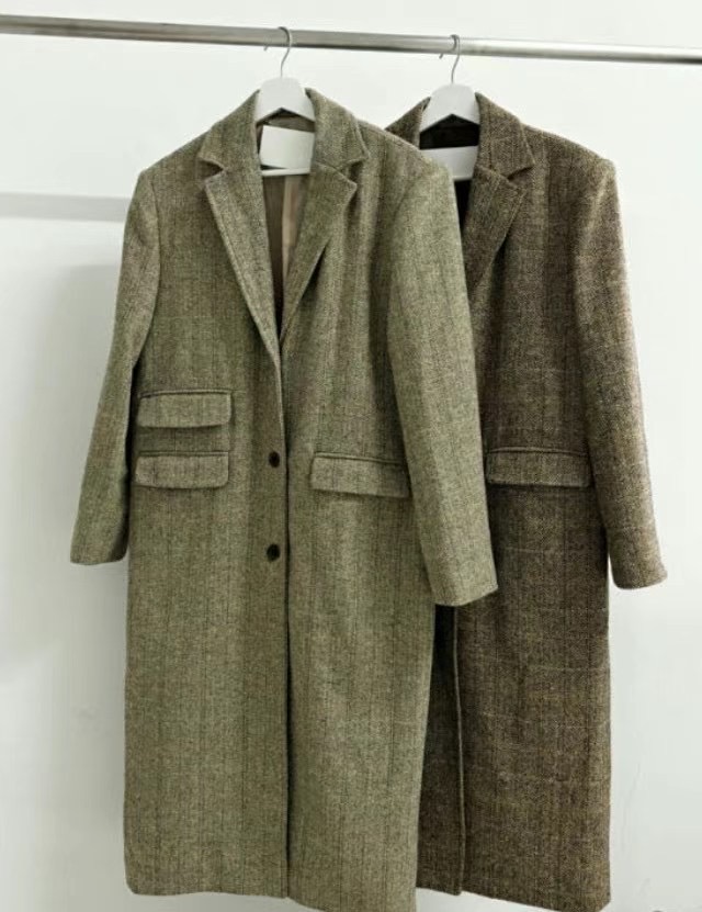 HOPPER韓國直郵東大門代購女裝新款休閑熱賣推薦中長款大衣HOPPER中長款大衣