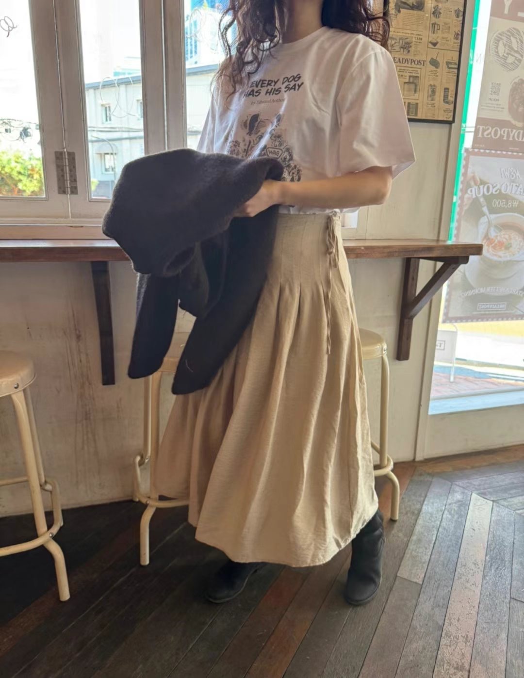EUN-OT韓國直郵女裝新款24秋冬休閑推薦人氣真品時尚熱賣長裙EUN-OT長裙