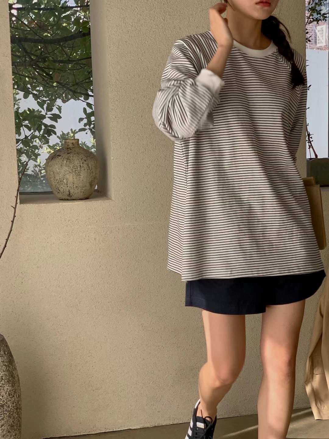 COIN直郵韓國代購女裝新品休閑24秋冬職業人氣時尚真品長袖T恤COIN長袖T恤圖色2