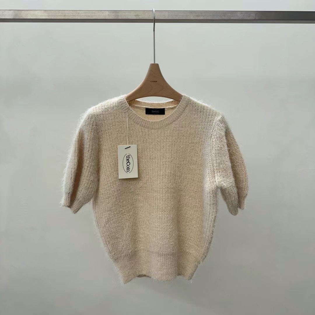 COIN直郵韓國代購女裝新款真品時尚推薦休閑24秋冬職業針織衫COIN針織衫