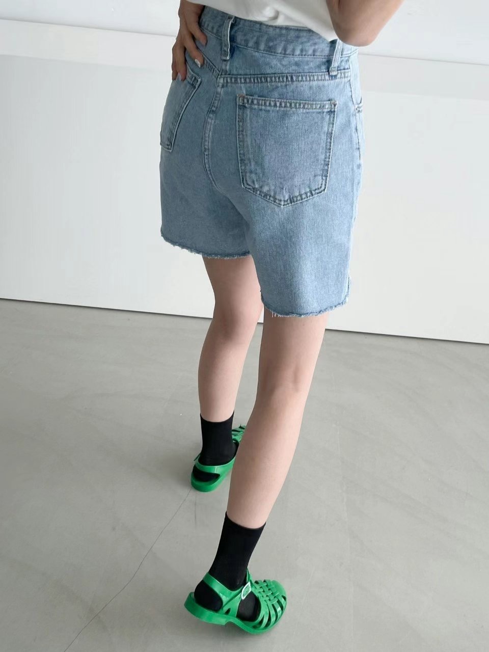 DOUBLEM韓國直郵東大門代購女裝新款真品休閑24秋冬推薦短褲DOUBLEM短褲
