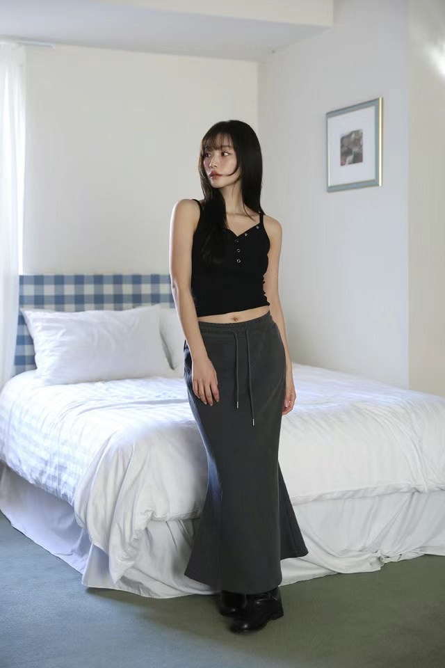 HOPPER韓國直郵東大門實拍女裝新款人氣推薦休閑24秋冬長裙HOPPER/LAY OVER長裙