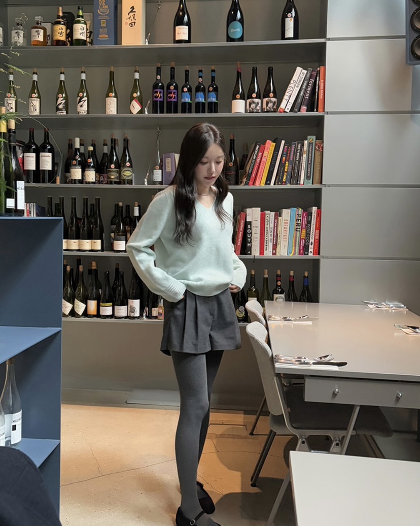MAYBEEN韓國直郵東大門實拍女裝新品24秋冬休閑職業針織衫羊毛MAYBE&CO針織衫