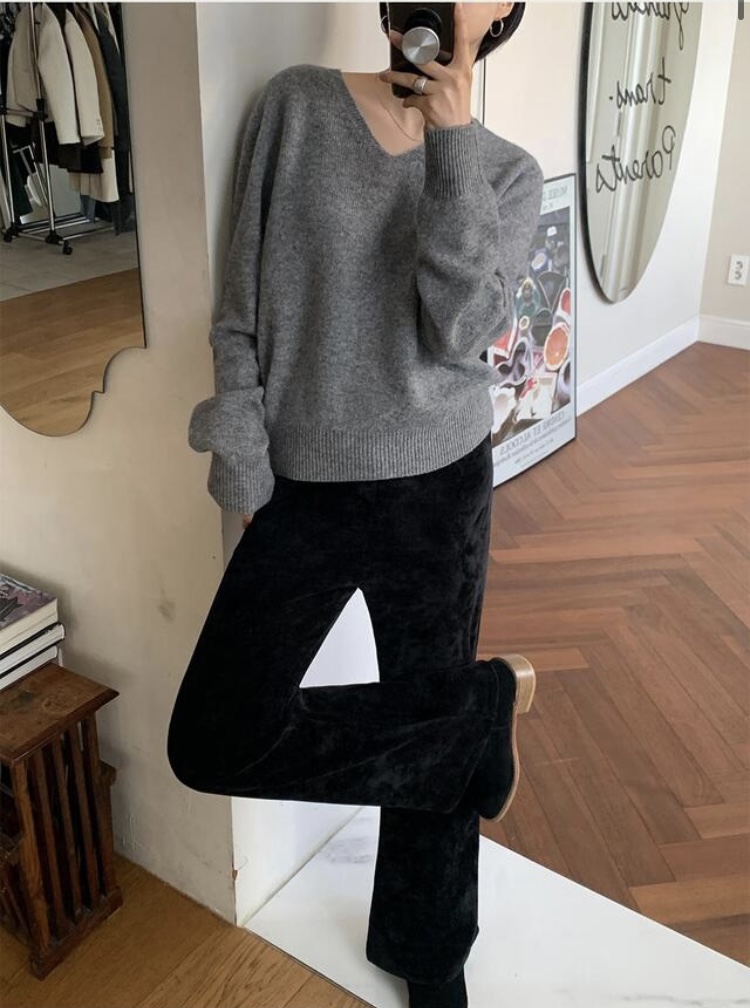 MAYBEEN韓國直郵東大門實拍女裝新品24秋冬休閑職業針織衫羊毛MAYBE&CO針織衫