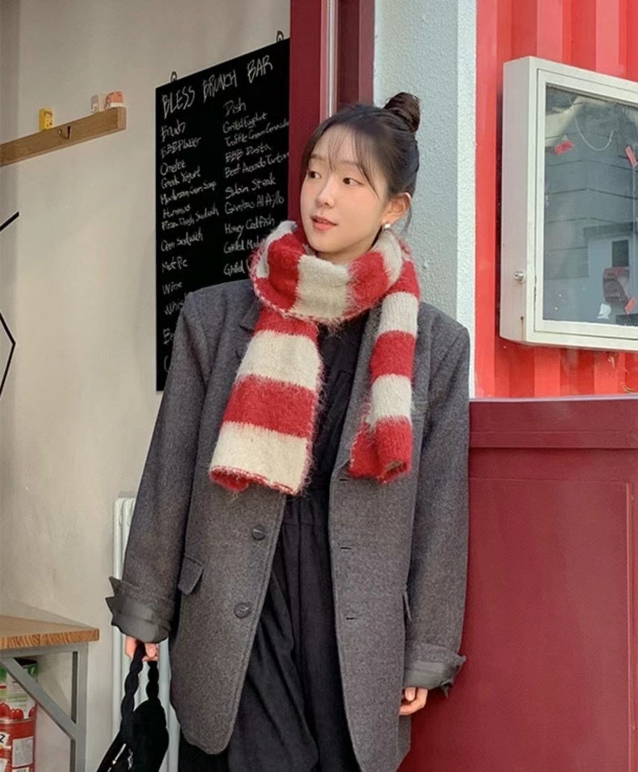 HOPPER直郵韓國代購女裝新款真品人氣職業休閑時尚圍巾披肩HOPPER/LAY OVER圍巾/披肩
