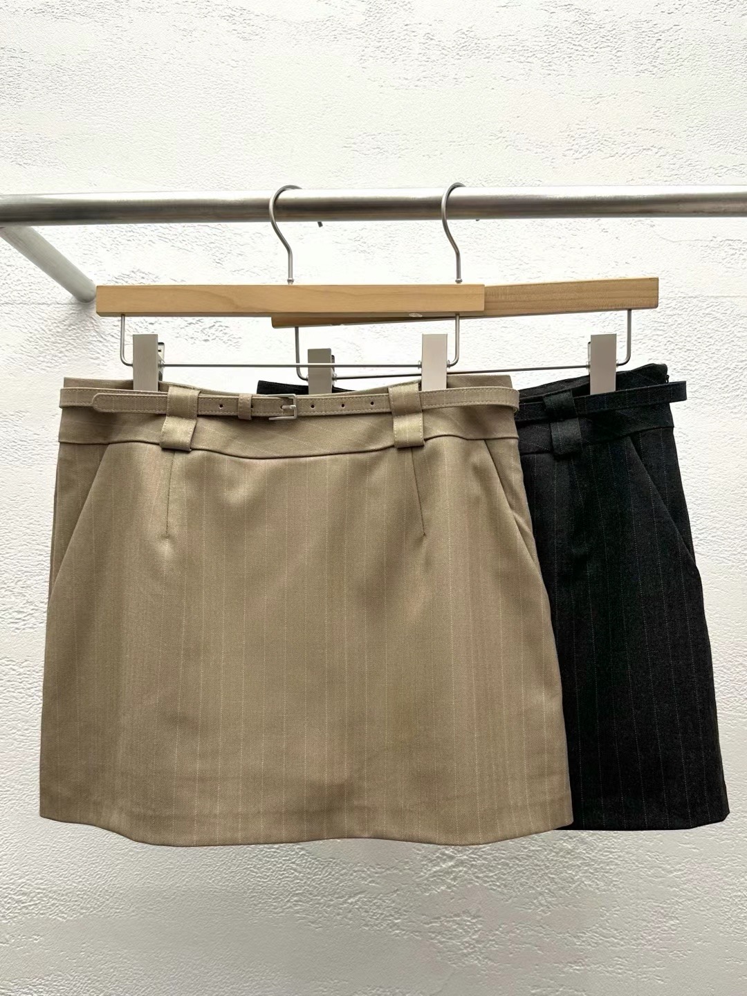 HOPPER韓國直郵東大門代購女裝新品職業真品推薦短裙含腰帶HOPPER/LAY OVER短裙