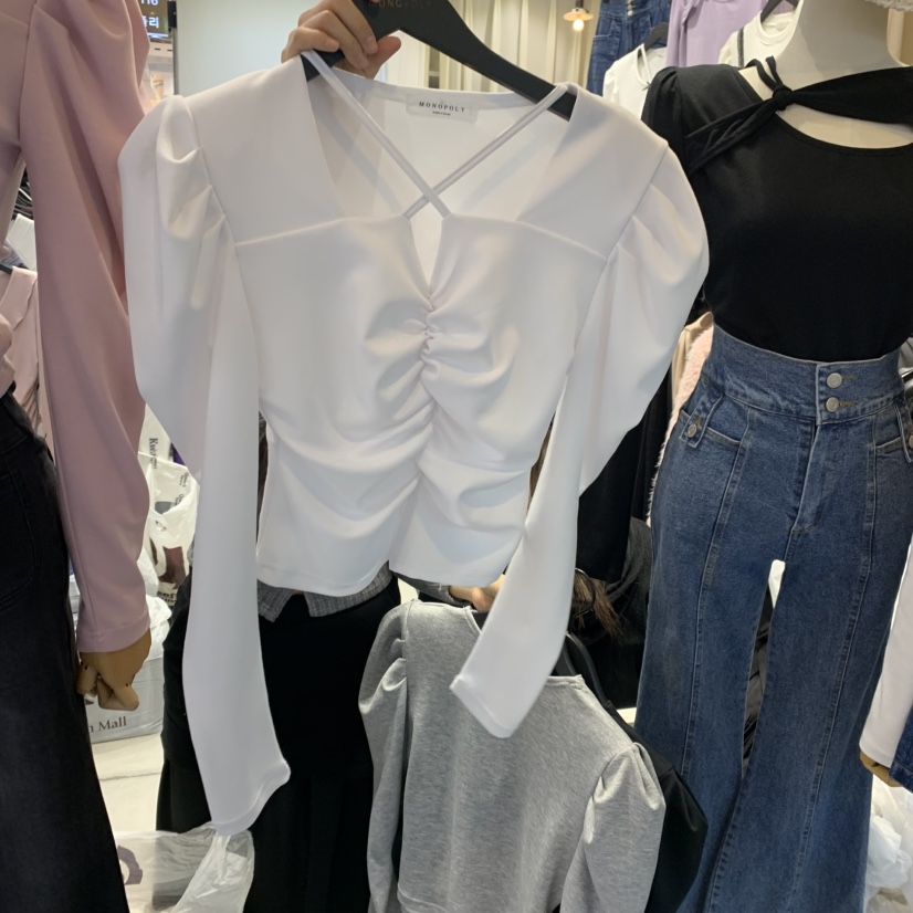 MONO_POLY韓國直郵女裝新品時尚人氣休閑真品24秋冬長袖T恤KC MARKET長袖T恤圖色4