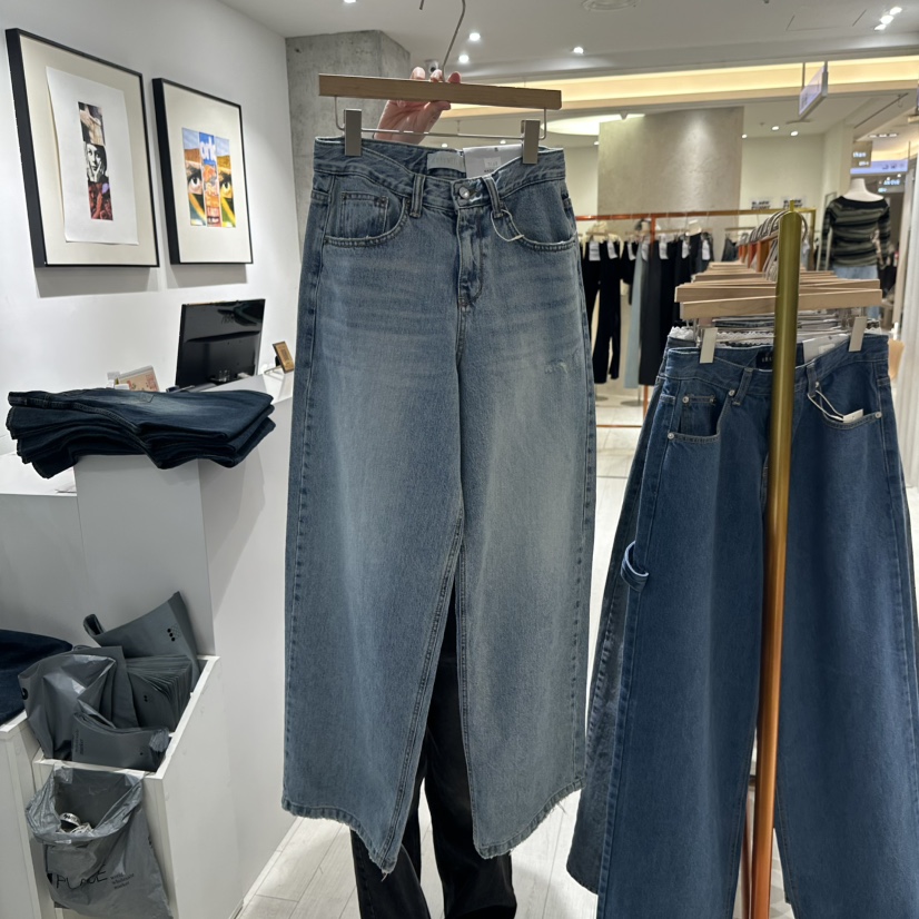 GRAYMELLOW直郵韓國代購女裝新品24秋冬熱賣推薦牛仔褲春款GRAYMELLOW牛仔褲