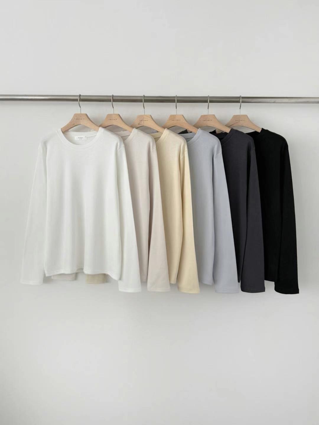 ABLE CO東大門直郵女裝新品人氣職業推薦熱賣時尚休閑長袖T恤ABLE CO長袖T恤圖色3左三色