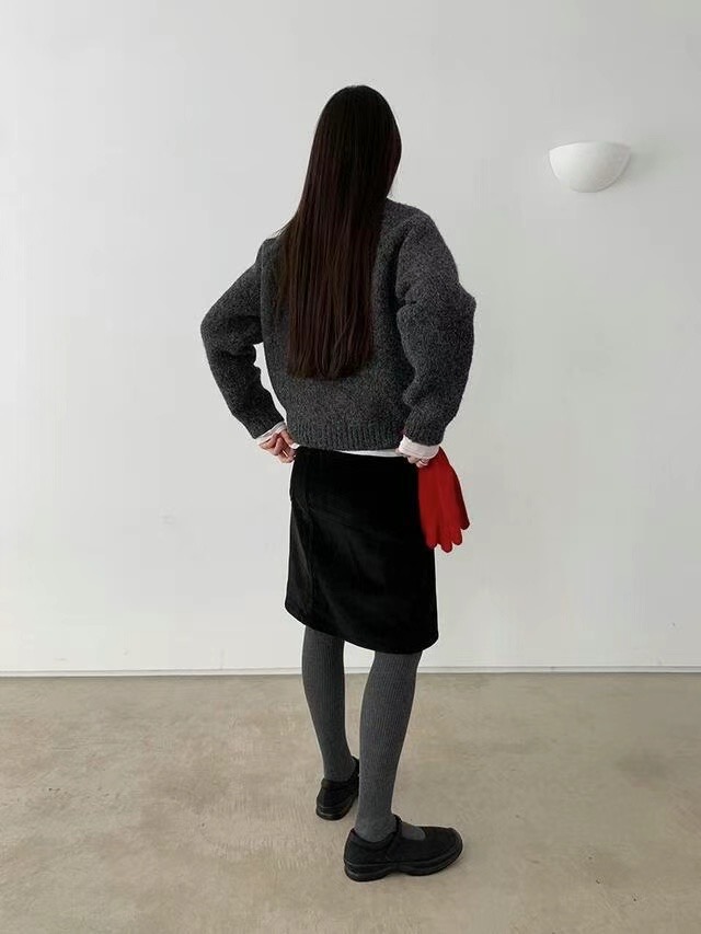 FLAMINGO東大門實拍女裝新款24秋冬人氣真品推薦職業針織衫FLAMINGO針織衫