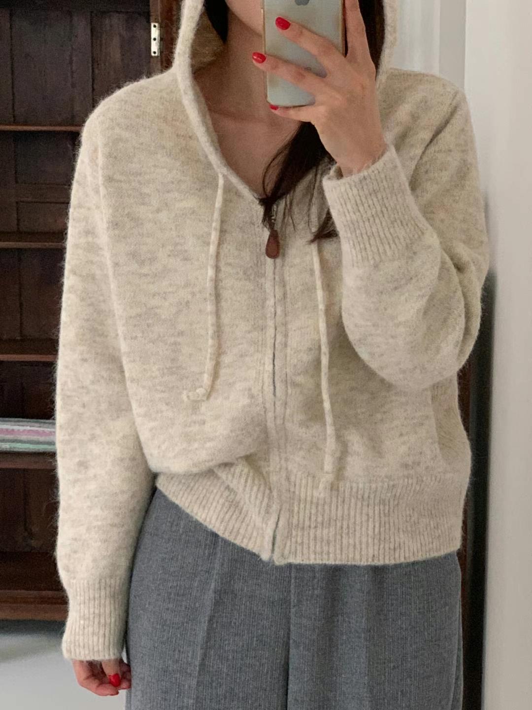 AIDEN韓國直郵女士新款時尚24秋冬休閑人氣推薦熱賣真品針織衫AIDEN針織衫
