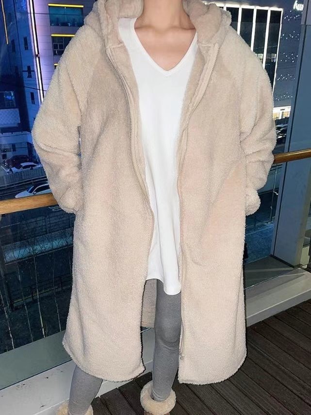 COVER FIT韓國直郵東大門實拍女裝新品職業推薦中長款大衣COVER FIT中長款大衣