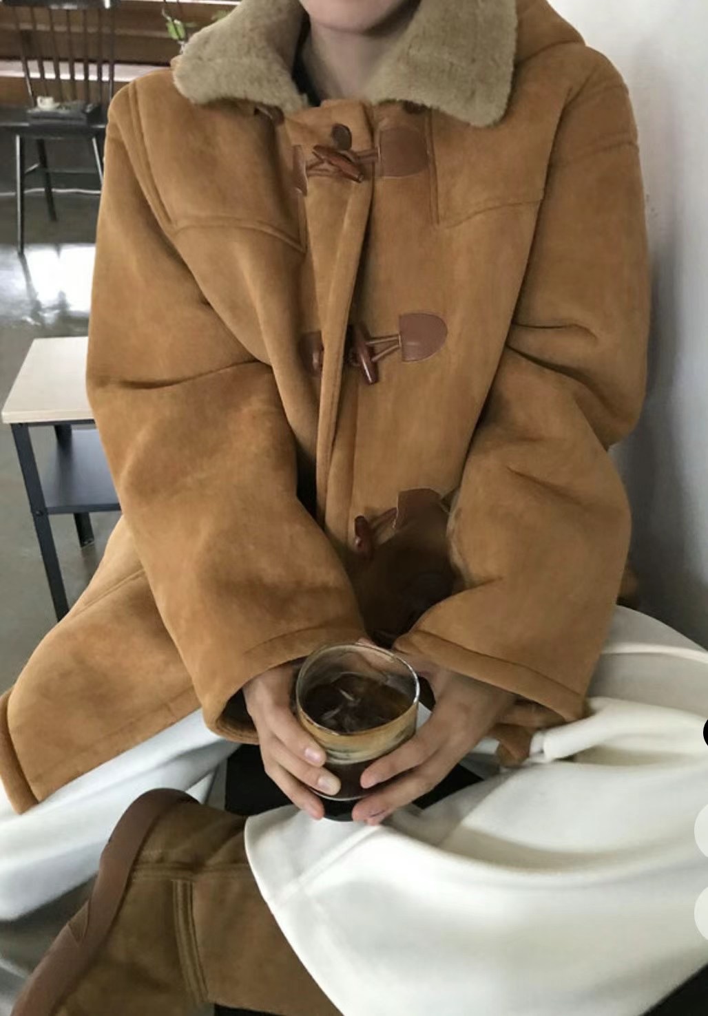 LEREVE韓國直郵東大門實拍女裝新品人氣推薦24秋冬中長款大衣LEREVE中長款大衣