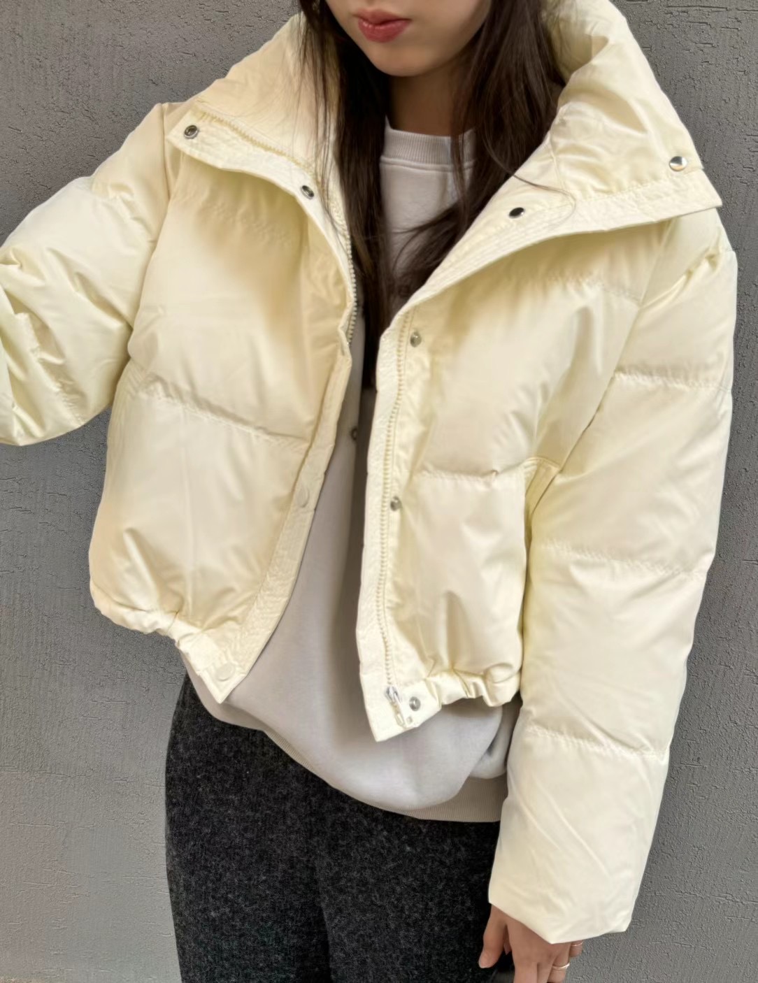 LEREVE韓國直郵東大門代購女裝新款人氣推薦職業真品短款棉服LEREVE短款棉服圖色3