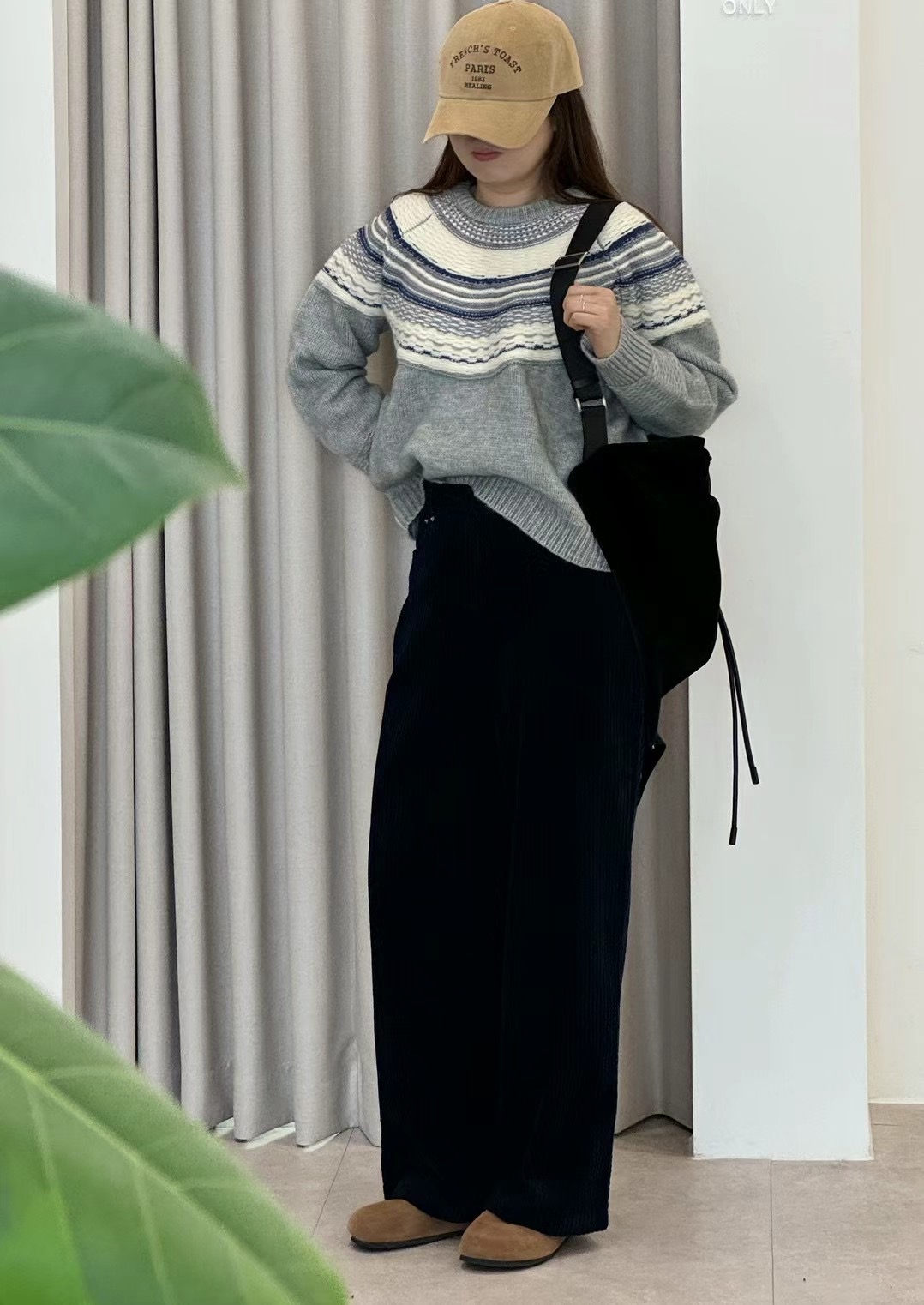LEREVE韓國直郵東大門實拍女裝新款職業真品時尚休閑褲燈心絨LEREVE休閑褲